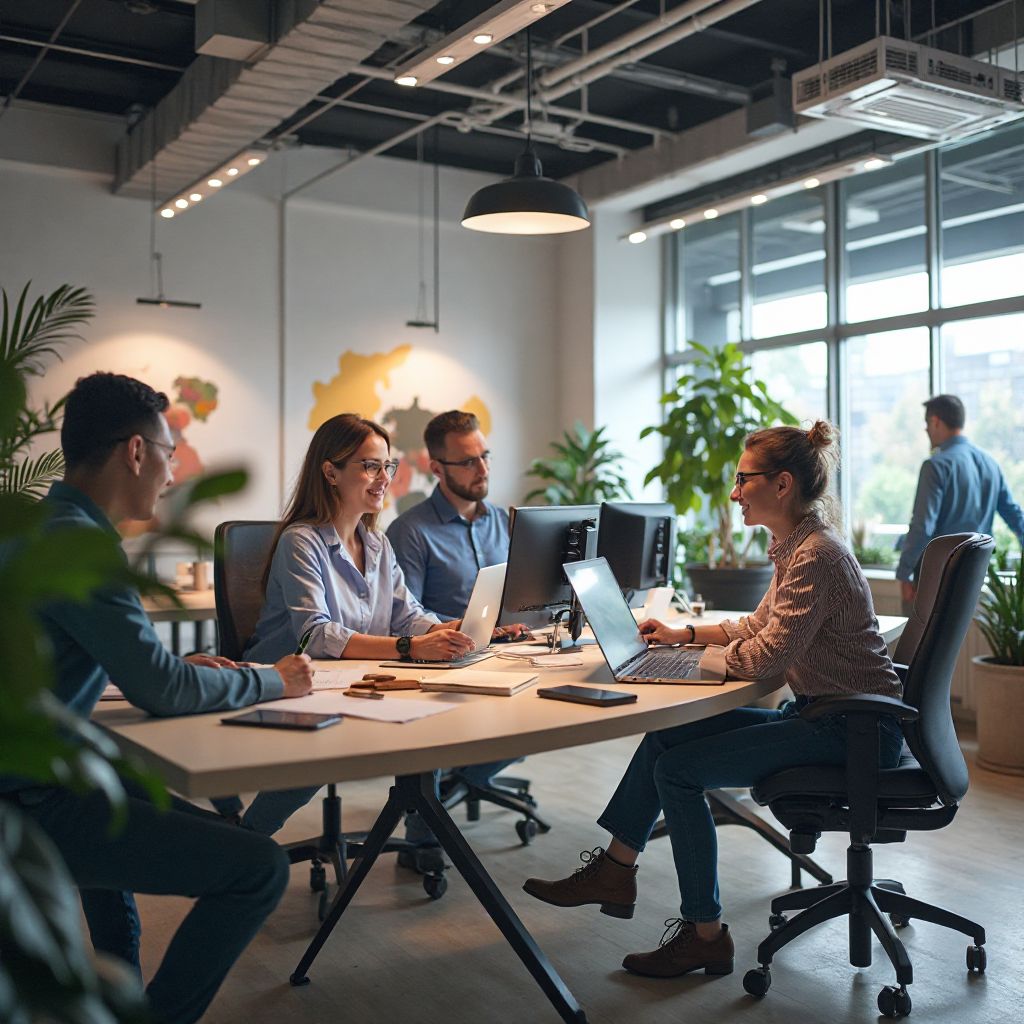 Office workspace environment